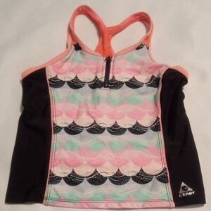 Gerry Weber Kids Swim Rashguard - Pink, Black, and Mint